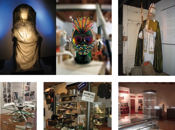 Teaser führt zur Seite &quot;10 Jahre Stadtmuseum&quot;. Fünf Fotos von Sonderausstellungen auf 2003 bis 2019. Zum Beispiel &quot;König Heinrich I.2 oder &quot;24 Türen&quot;.